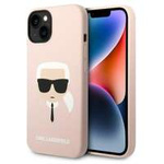 Etui KARL LAGERFELD Apple iPhone 14 Plus Silicone Karl`s Head Różowy Hardcase